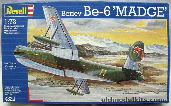 Revell 1/72 Beriev Be-6 Madge Flying Boat, 4322 plastic model kit